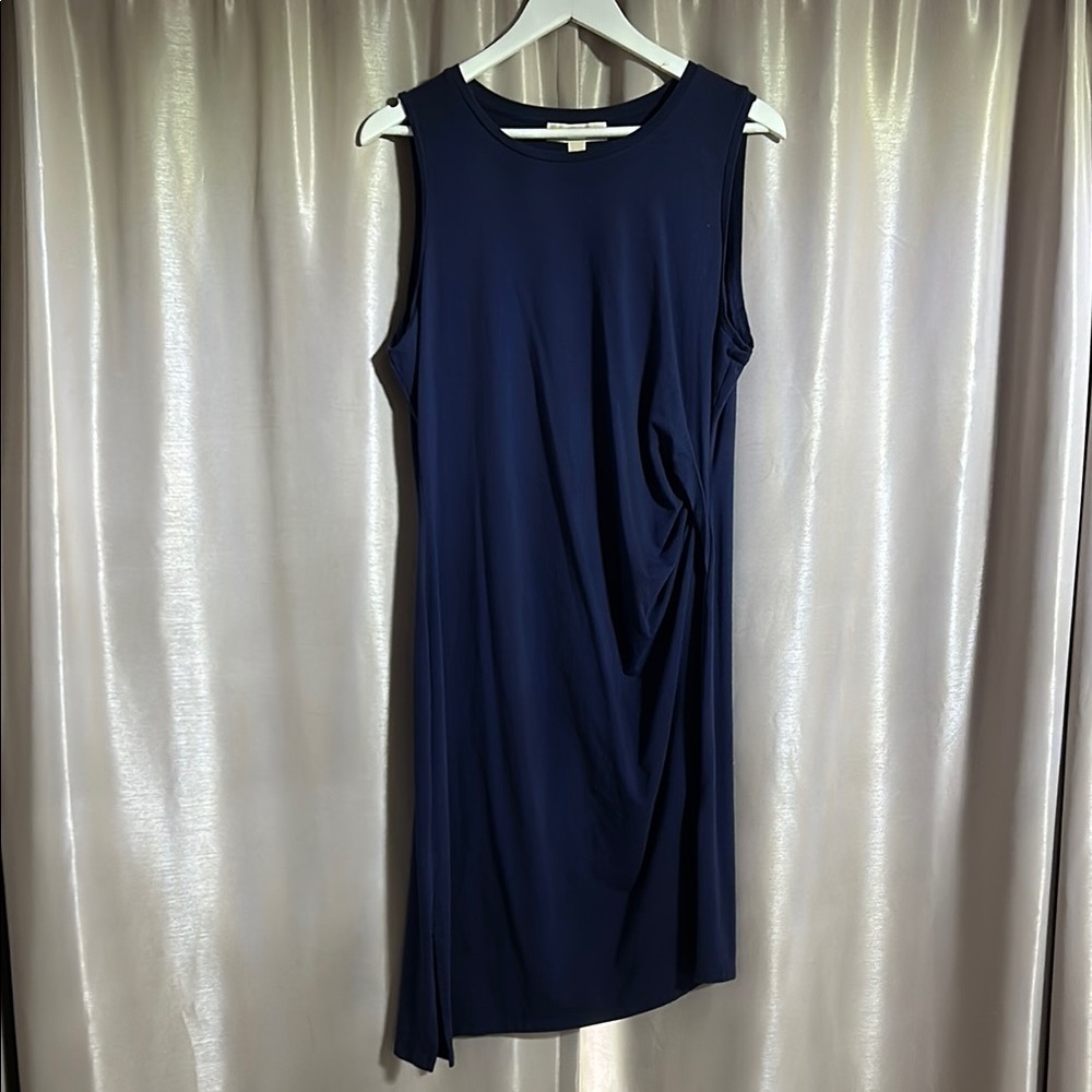Michael Kors Asymmetrical Navy Dress